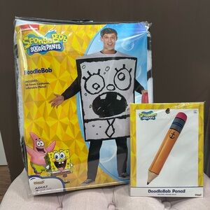 SpongeBob SquarePants DoodleBob Costume with Pencil Prop